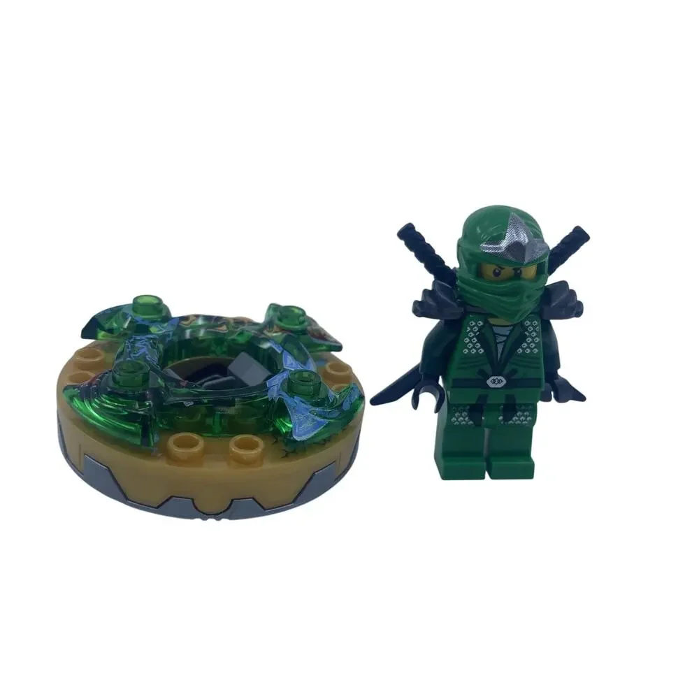 LEGO Ninjago Lloyd ZX Green Ninja Minifigure njo0065 Shoulder Armor + Spinner